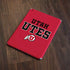University of Utah Utes Text on Red Apple iPad Skin
