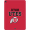 University of Utah Utes Text on Red Apple iPad Air Skin