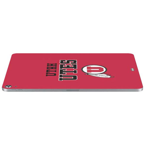 University of Utah Utes Text on Red Apple iPad Air Skin