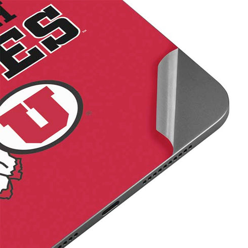 University of Utah Utes Text on Red Apple iPad Mini Skin