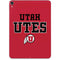 University of Utah Utes Text on Red Apple iPad Pro Skin