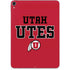 University of Utah Utes Text on Red Apple iPad Pro Skin