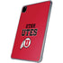 University of Utah Utes Text on Red iPad Pro 11in (2024) Clear Case
