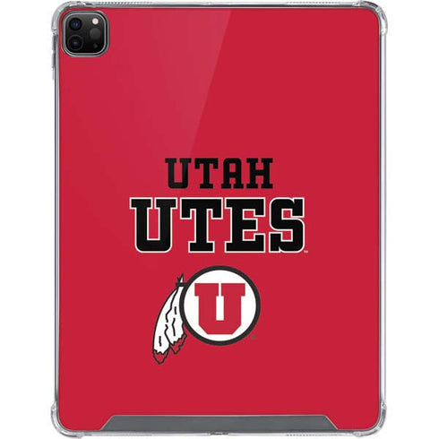 University of Utah Utes Text on Red iPad Cases