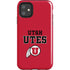 Utah Utes Text on Red iPhone 11 Impact Case