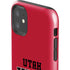 Utah Utes Text on Red iPhone 11 Impact Case