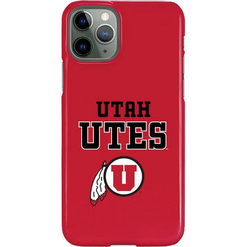 Utah Utes Text on Red iPhone 11 Pro Lite Case