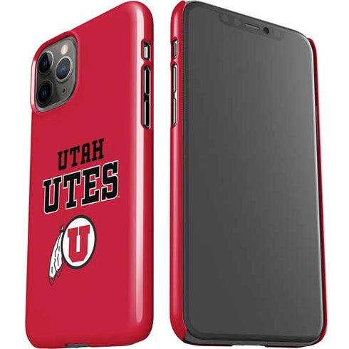 Utah Utes Text on Red iPhone 11 Pro Lite Case