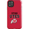 University of Utah Utes Text on Red iPhone Cases