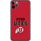 Utah Utes Text on Red iPhone 11 Pro Max Skin