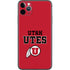 Utah Utes Text on Red iPhone 11 Pro Max Skin