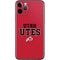 Utah Utes Text on Red iPhone 11 Pro Skin