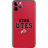 Utah Utes Text on Red iPhone 11 Pro Skin