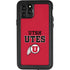 Utah Utes Text on Red iPhone 11 Pro Waterproof Case