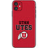 Utah Utes Text on Red iPhone 11 Skin