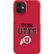 Utah Utes Text on Red iPhone 12 Mini Lite Case