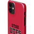 Utah Utes Text on Red iPhone 12 Mini Lite Case