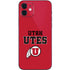 Utah Utes Text on Red iPhone 12 Mini Skin