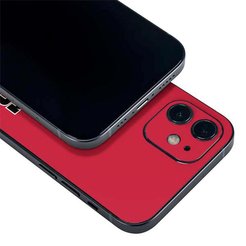 Utah Utes Text on Red iPhone 12 Mini Skin