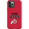 Utah Utes Text on Red iPhone 12 Pro Max Impact Case