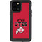 Utah Utes Text on Red iPhone 12 Pro Waterproof Case