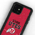 Utah Utes Text on Red iPhone 12 Waterproof Case