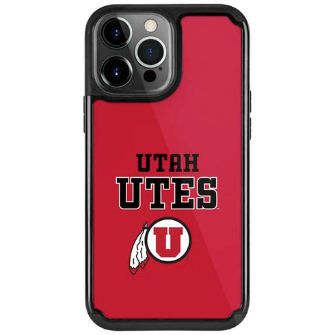 University of Utah Utes Text on Red iPhone Cases