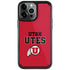 University of Utah Utes Text on Red iPhone Cases