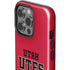 Utah Utes Text on Red iPhone 13 Pro Impact Case