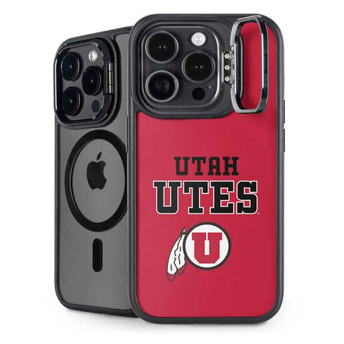 University of Utah Utes Text on Red iPhone Cases