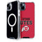 Utah Utes Text on Red iPhone 14 MagSafe Case