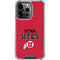 Utah Utes Text on Red iPhone 14 Pro Clear Case