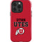 Utah Utes Text on Red iPhone 14 Pro Impact Case