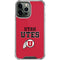 Utah Utes Text on Red iPhone 14 Pro Max Clear Case