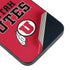 University of Utah Utes Text on Red iPhone 15 Plus Skin