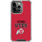 University of Utah Utes Text on Red iPhone 15 Pro Clear Case