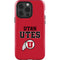 University of Utah Utes Text on Red iPhone 15 Pro Impact Case