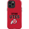 University of Utah Utes Text on Red iPhone 15 Pro Max Impact Case
