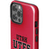 University of Utah Utes Text on Red iPhone 15 Pro Max Impact Case