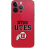 University of Utah Utes Text on Red iPhone 15 Pro Skin
