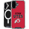 University of Utah Utes Text on Red iPhone 16 Plus MagSafe Case