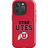 University of Utah Utes Text on Red iPhone 16 Pro Magsafe Impact Case