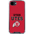University of Utah Utes Text on Red iPhone 16e Clear Case