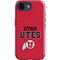 University of Utah Utes Text on Red iPhone 16e Impact Case