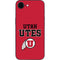 University of Utah Utes Text on Red iPhone 16e Skin