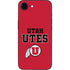 University of Utah Utes Text on Red iPhone 16e Skin