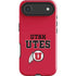 University of Utah Utes Text on Red iPhone 17 Air Impact Case