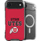 University of Utah Utes Text on Red iPhone 17 Air MagSafe Case
