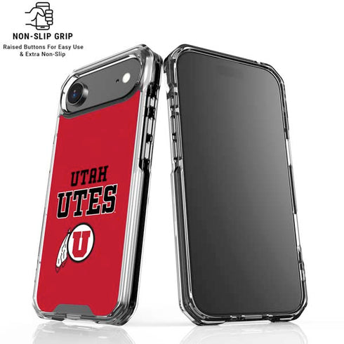 University of Utah Utes Text on Red iPhone 17 Air MagSafe Case