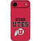 University of Utah Utes Text on Red iPhone 17 Air Skin